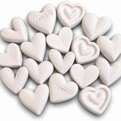 Mixed hearts ready made Embelishments   